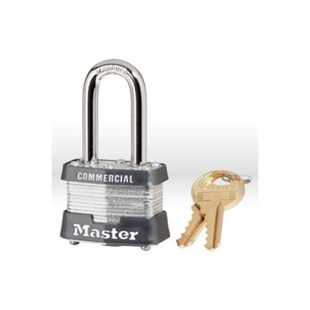 Master Lock Padlock, 1-3/4in. Steel Laminated Padlock Keyed Alike, RED 3KALF-RED